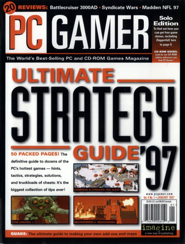 PC Gamer (1997 01) 032 (Imagine) cover